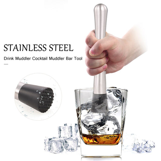 Stainless Steel Bar Cocktail Mojito Mint Muddler