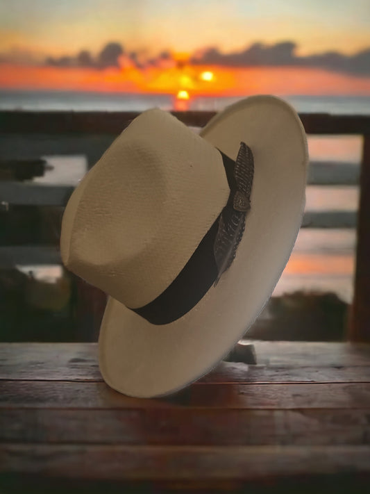 One-of-a-Kind Dobbs Feathered Straw Fedora Hat, Stylish Summer Accessory for Men & Women, Unique Fashion Statement